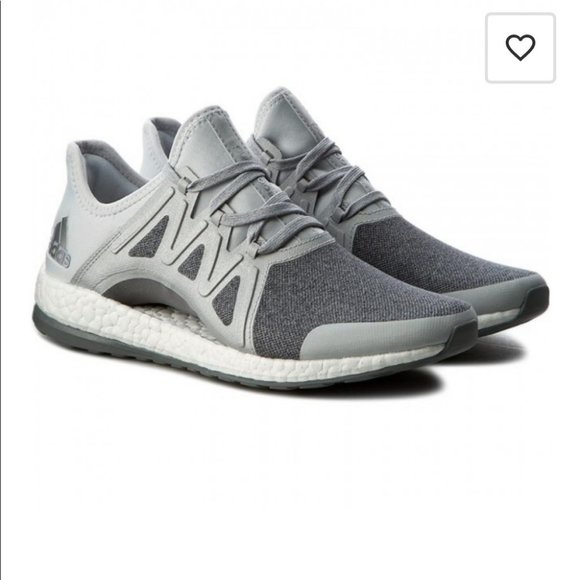 Adidas PureBOOST Xpose Running Women's sz 8 Clear Grey/Silver Metallic BB1734
